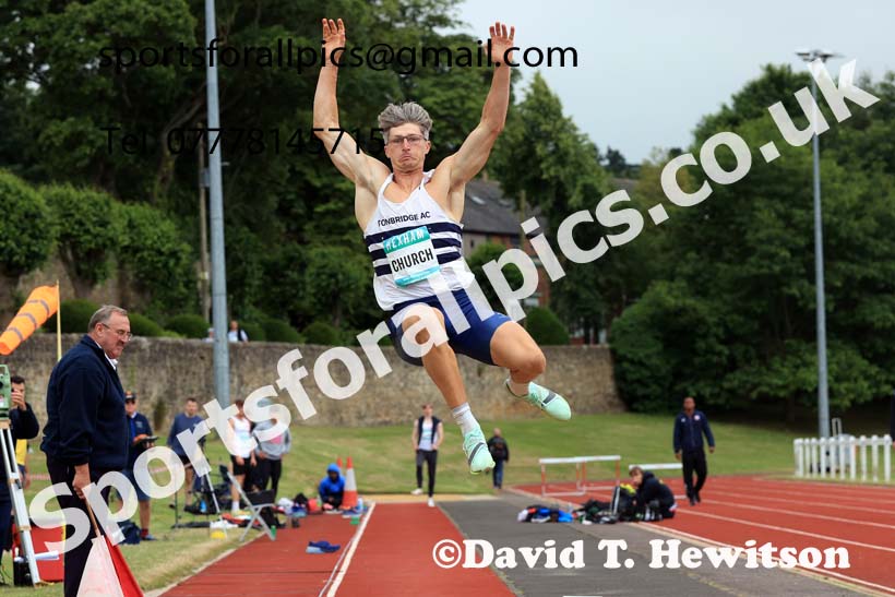 Decathlon Long Jump, 2024 EAP International Combined events, Hewcham, Northumberland.  Photo: David T. Hewitson/Sports for All Pics